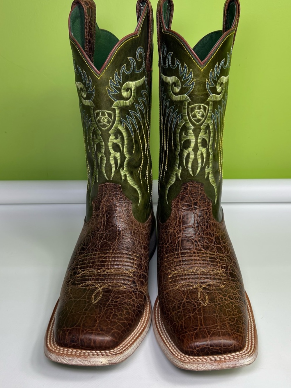 ARIAT MEN'S MESTENO WESTERN BOOTS - SQUARE TOE size 9 - Picture 2 of 12